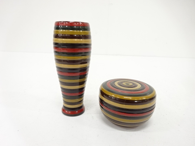 独楽塗り　棗　2点セット